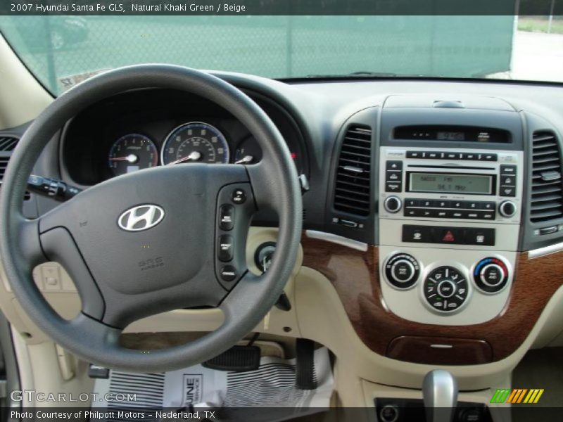 Natural Khaki Green / Beige 2007 Hyundai Santa Fe GLS
