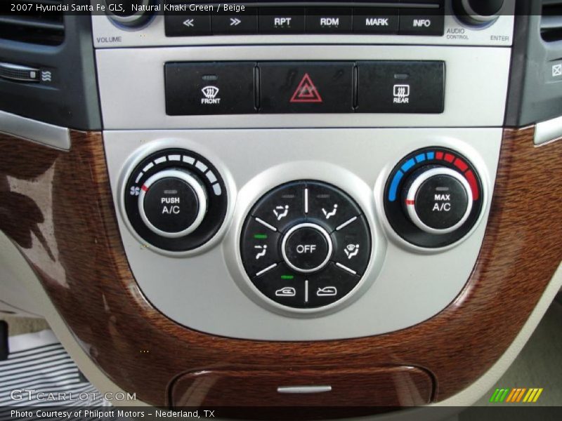 Natural Khaki Green / Beige 2007 Hyundai Santa Fe GLS