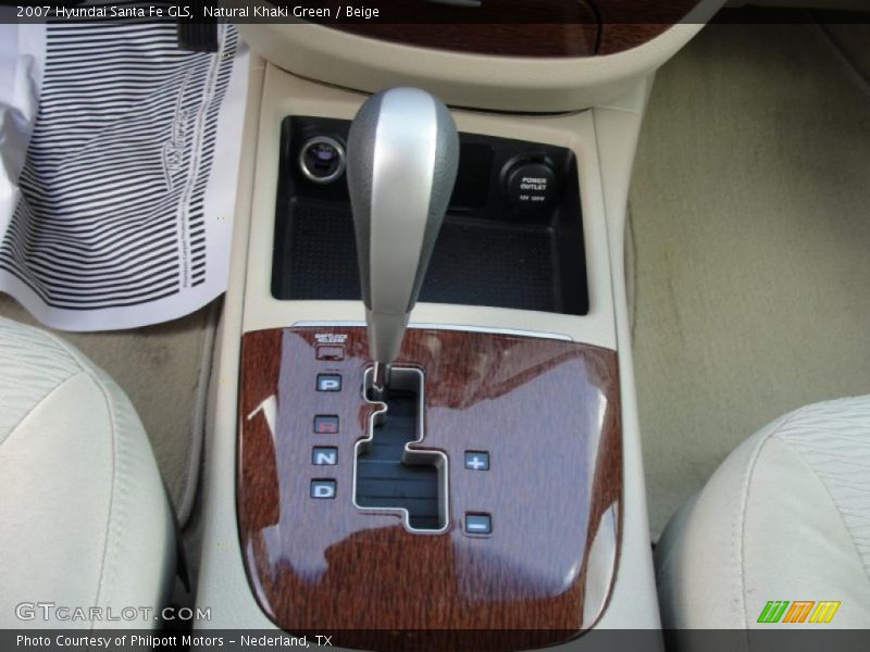 Natural Khaki Green / Beige 2007 Hyundai Santa Fe GLS