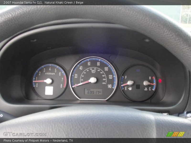 Natural Khaki Green / Beige 2007 Hyundai Santa Fe GLS