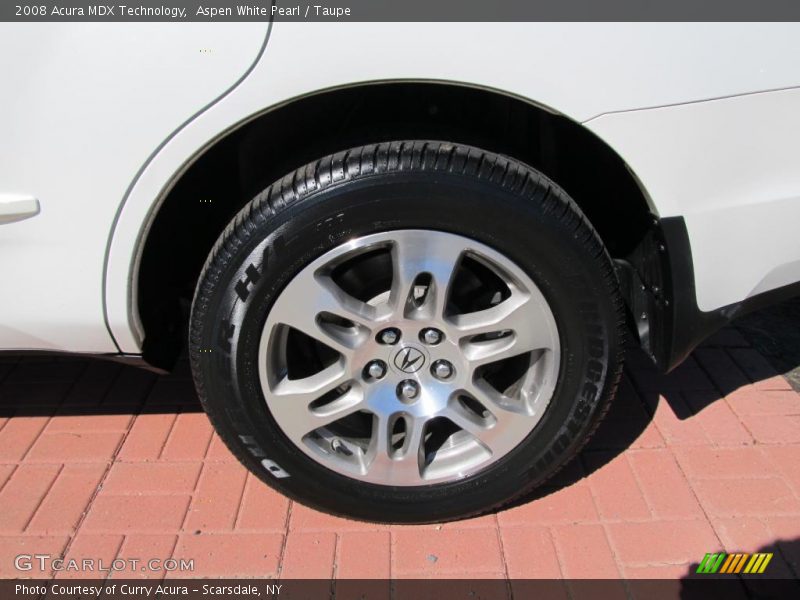 Aspen White Pearl / Taupe 2008 Acura MDX Technology
