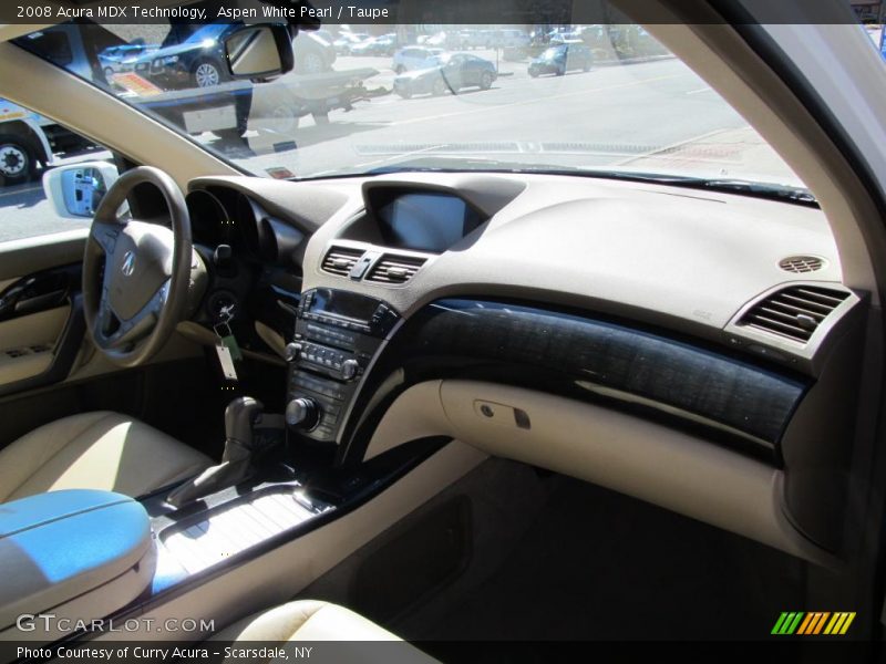 Aspen White Pearl / Taupe 2008 Acura MDX Technology