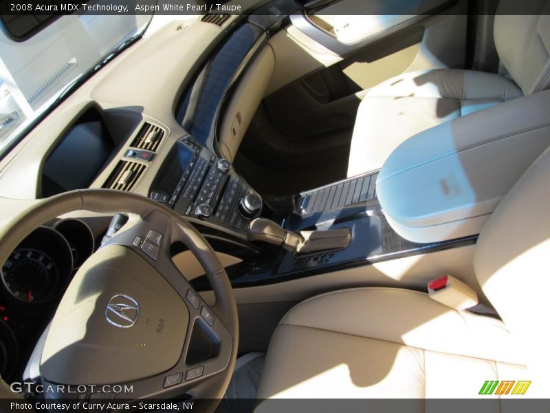 Aspen White Pearl / Taupe 2008 Acura MDX Technology