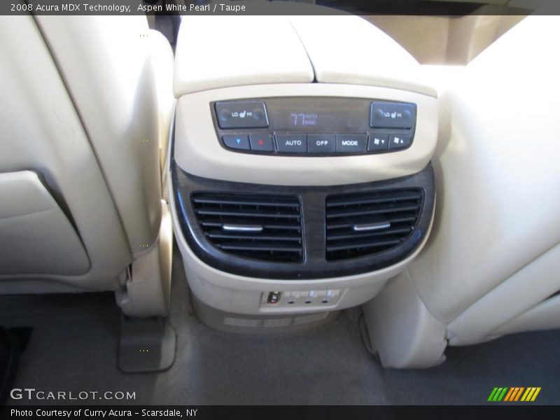 Aspen White Pearl / Taupe 2008 Acura MDX Technology