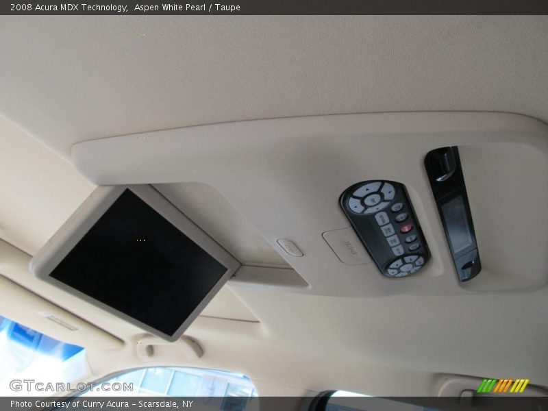 Aspen White Pearl / Taupe 2008 Acura MDX Technology