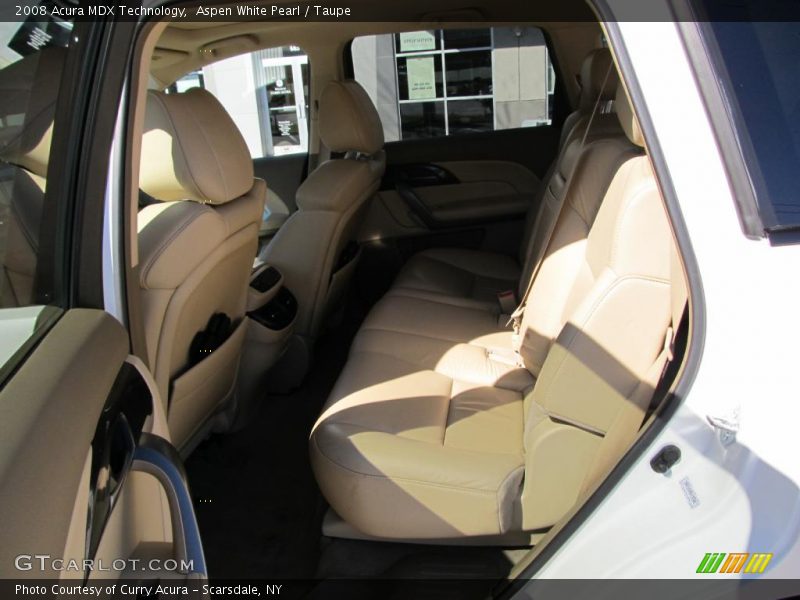 Aspen White Pearl / Taupe 2008 Acura MDX Technology