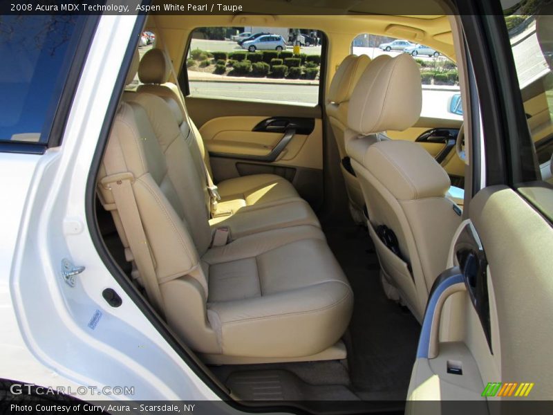 Aspen White Pearl / Taupe 2008 Acura MDX Technology