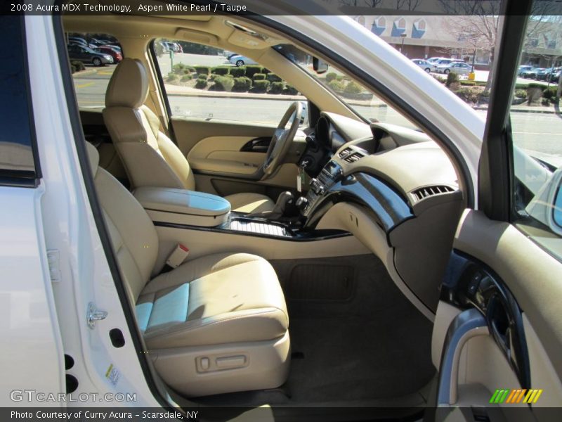 Aspen White Pearl / Taupe 2008 Acura MDX Technology