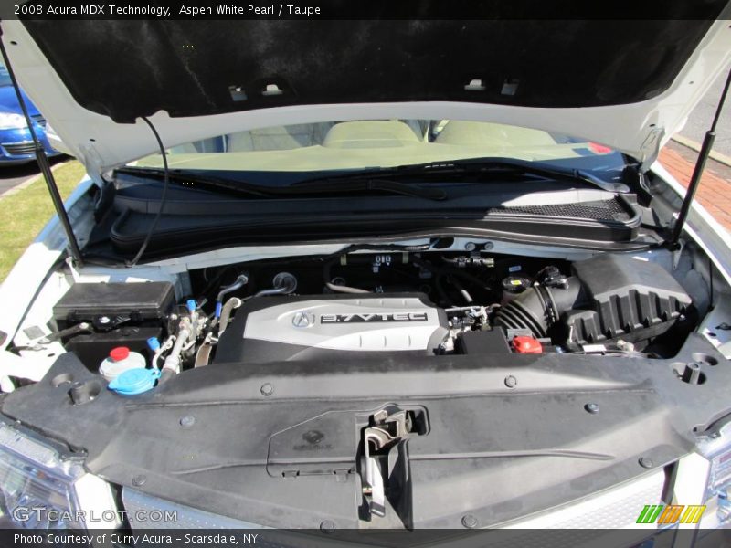 Aspen White Pearl / Taupe 2008 Acura MDX Technology