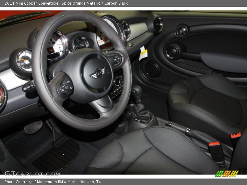 Spice Orange Metallic / Carbon Black 2011 Mini Cooper Convertible