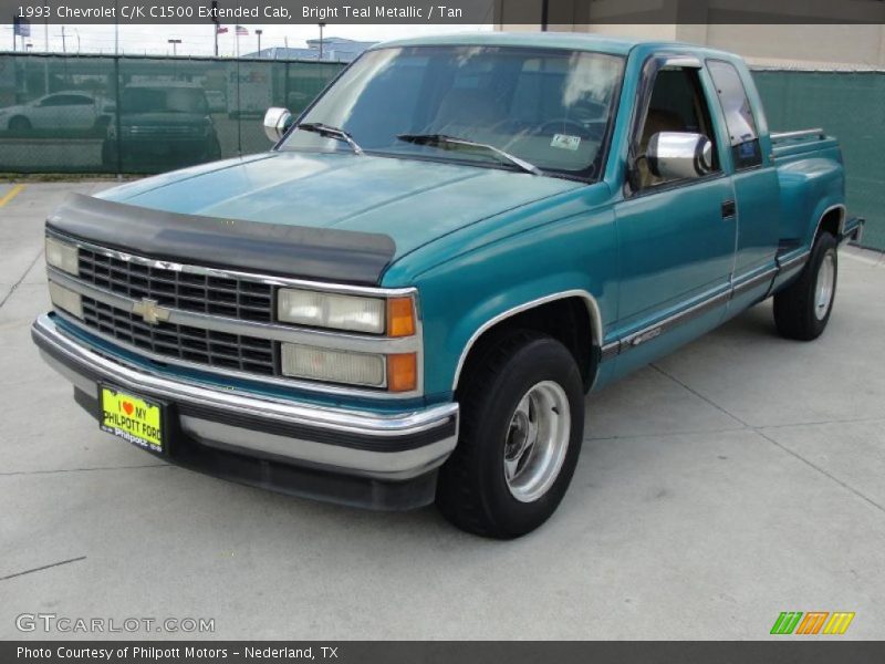 Bright Teal Metallic / Tan 1993 Chevrolet C/K C1500 Extended Cab