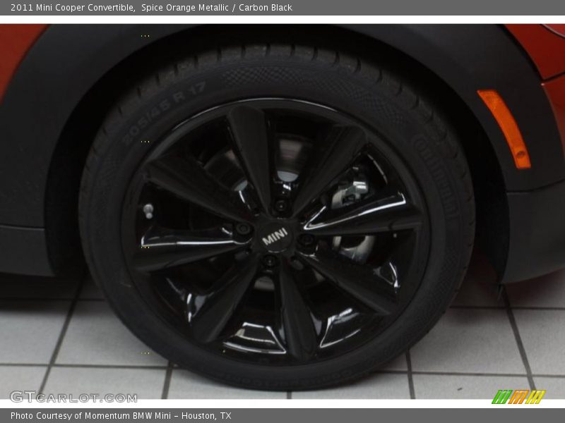 Spice Orange Metallic / Carbon Black 2011 Mini Cooper Convertible