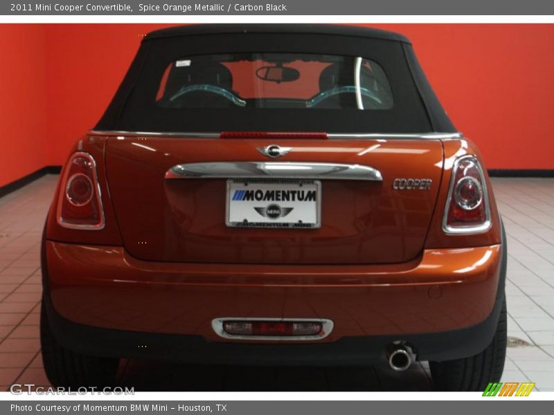 Spice Orange Metallic / Carbon Black 2011 Mini Cooper Convertible