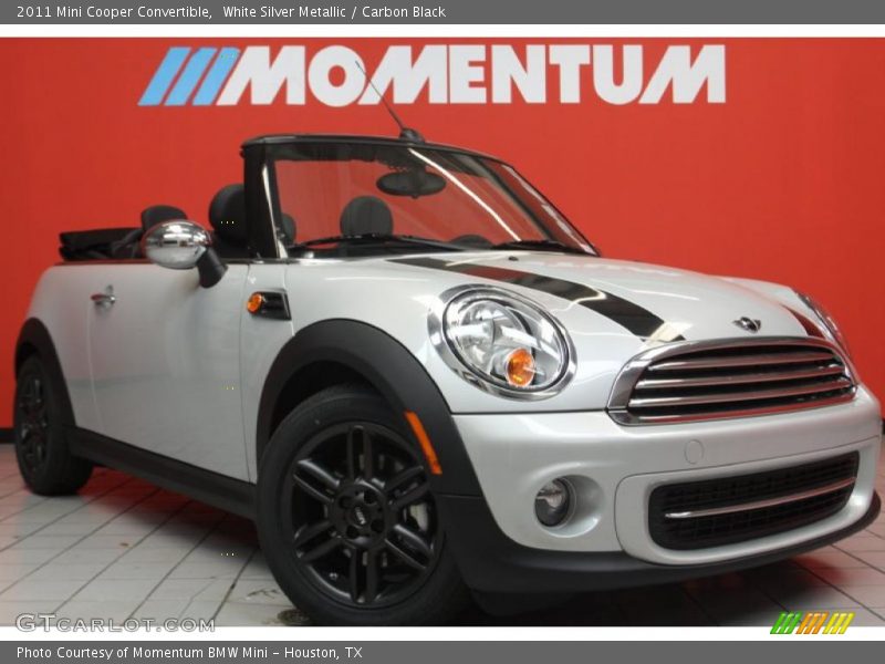 White Silver Metallic / Carbon Black 2011 Mini Cooper Convertible