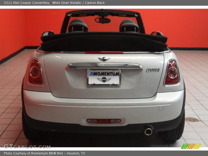 White Silver Metallic / Carbon Black 2011 Mini Cooper Convertible