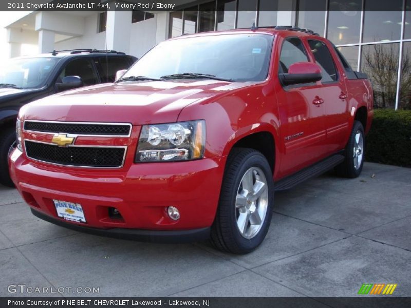 Victory Red / Ebony 2011 Chevrolet Avalanche LT 4x4