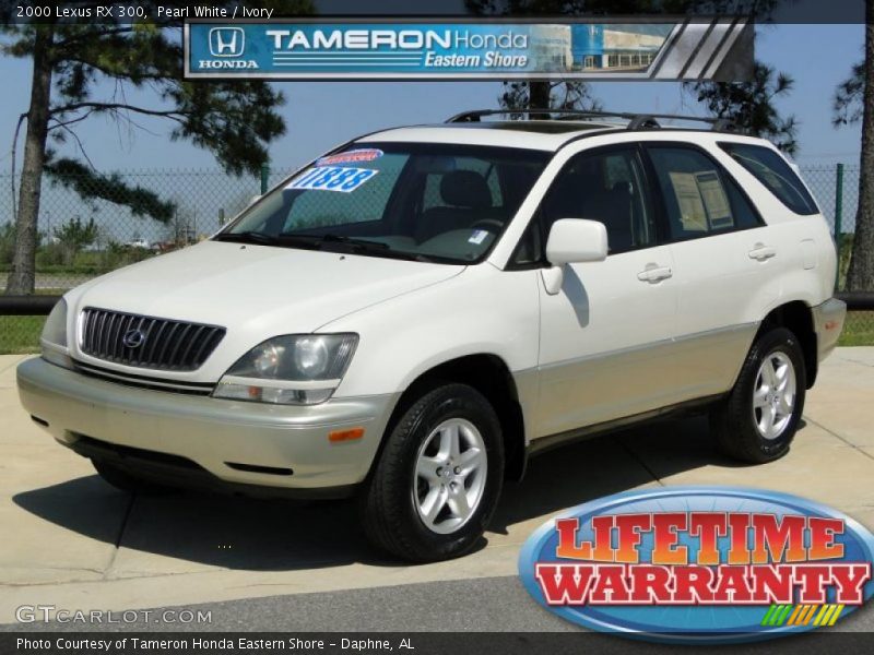 Pearl White / Ivory 2000 Lexus RX 300