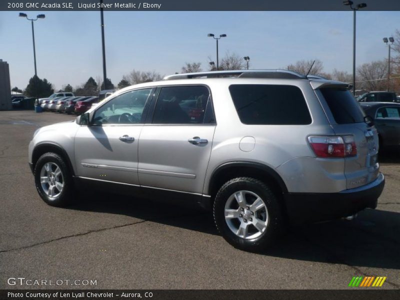 Liquid Silver Metallic / Ebony 2008 GMC Acadia SLE