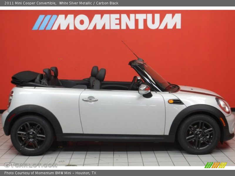 White Silver Metallic / Carbon Black 2011 Mini Cooper Convertible