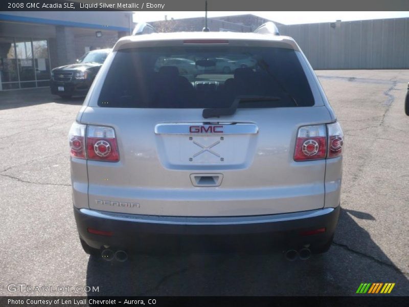 Liquid Silver Metallic / Ebony 2008 GMC Acadia SLE