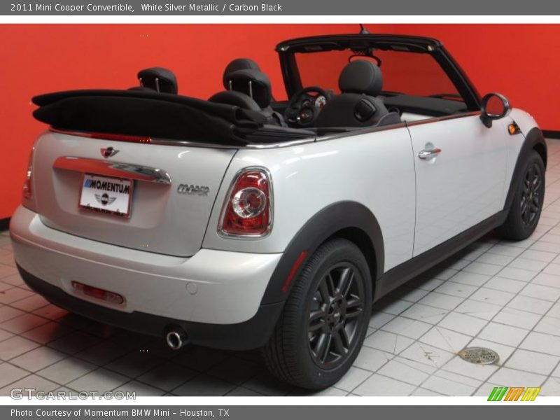 White Silver Metallic / Carbon Black 2011 Mini Cooper Convertible