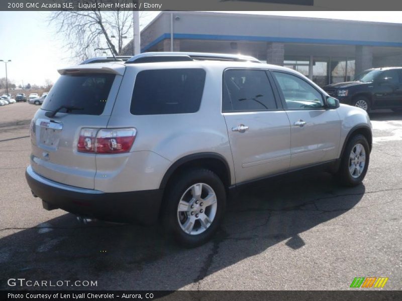 Liquid Silver Metallic / Ebony 2008 GMC Acadia SLE