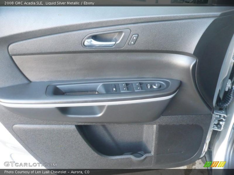 Liquid Silver Metallic / Ebony 2008 GMC Acadia SLE