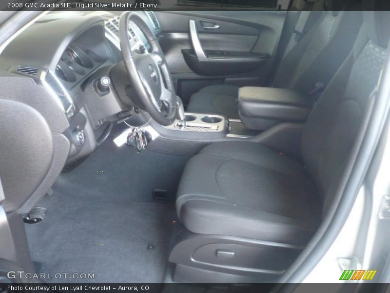 Liquid Silver Metallic / Ebony 2008 GMC Acadia SLE