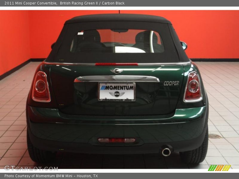 British Racing Green II / Carbon Black 2011 Mini Cooper Convertible