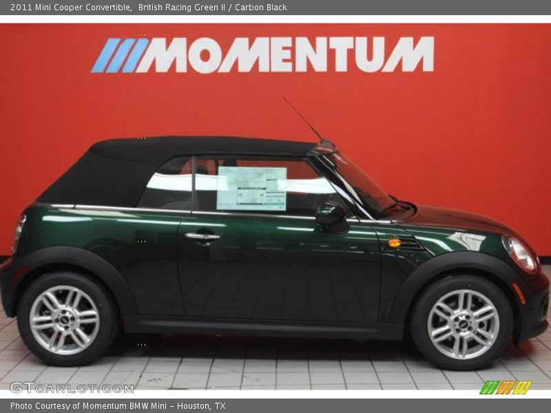 British Racing Green II / Carbon Black 2011 Mini Cooper Convertible