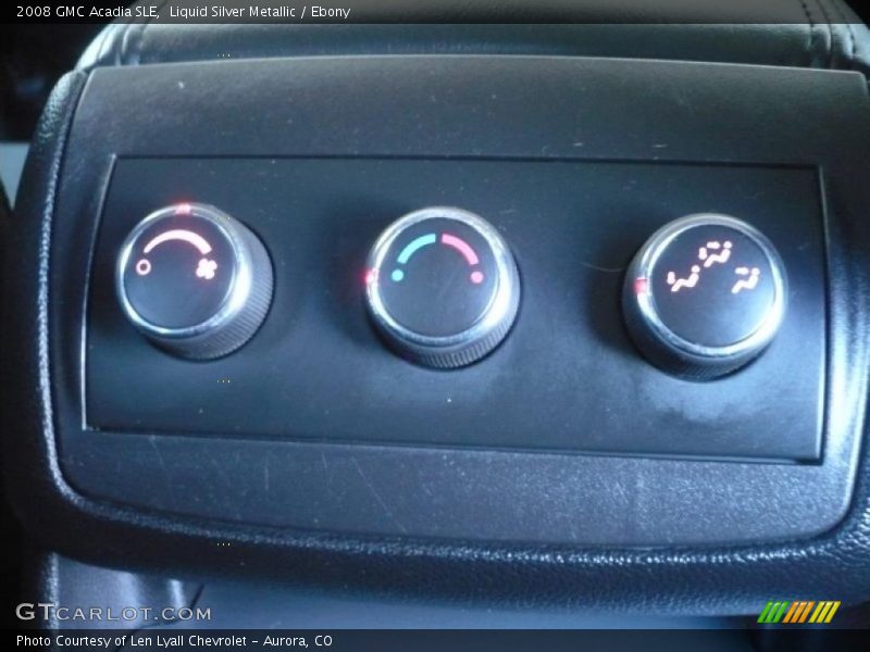 Liquid Silver Metallic / Ebony 2008 GMC Acadia SLE