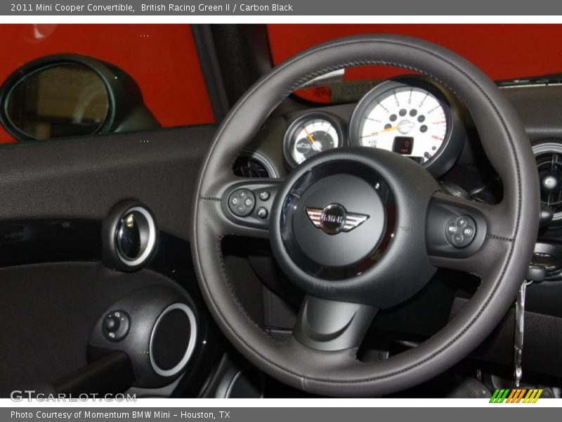 British Racing Green II / Carbon Black 2011 Mini Cooper Convertible