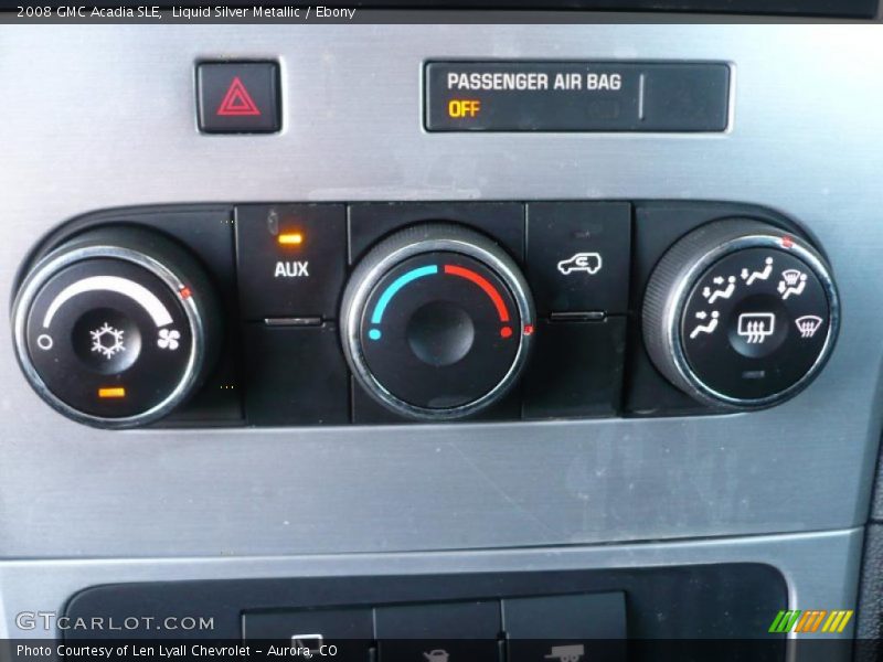 Liquid Silver Metallic / Ebony 2008 GMC Acadia SLE