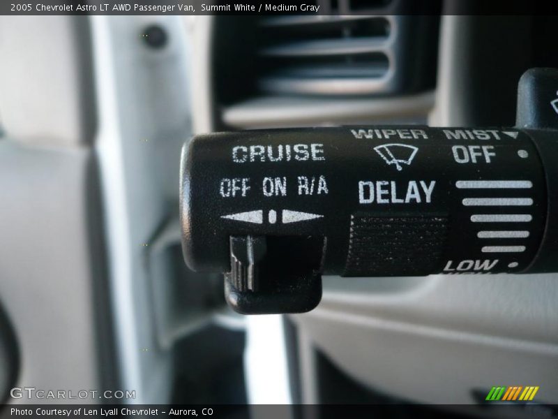 Controls of 2005 Astro LT AWD Passenger Van