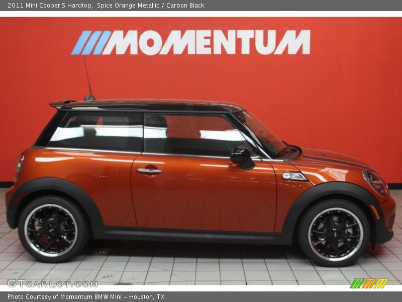 Spice Orange Metallic / Carbon Black 2011 Mini Cooper S Hardtop