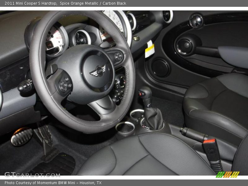 Spice Orange Metallic / Carbon Black 2011 Mini Cooper S Hardtop
