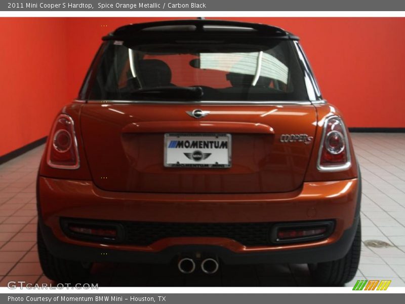 Spice Orange Metallic / Carbon Black 2011 Mini Cooper S Hardtop