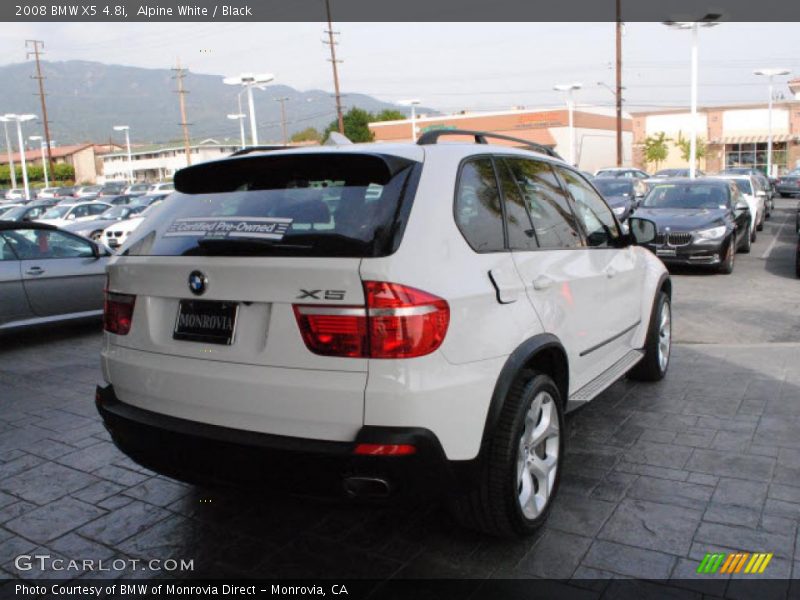 Alpine White / Black 2008 BMW X5 4.8i