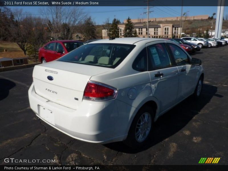 White Suede / Medium Stone 2011 Ford Focus SE Sedan
