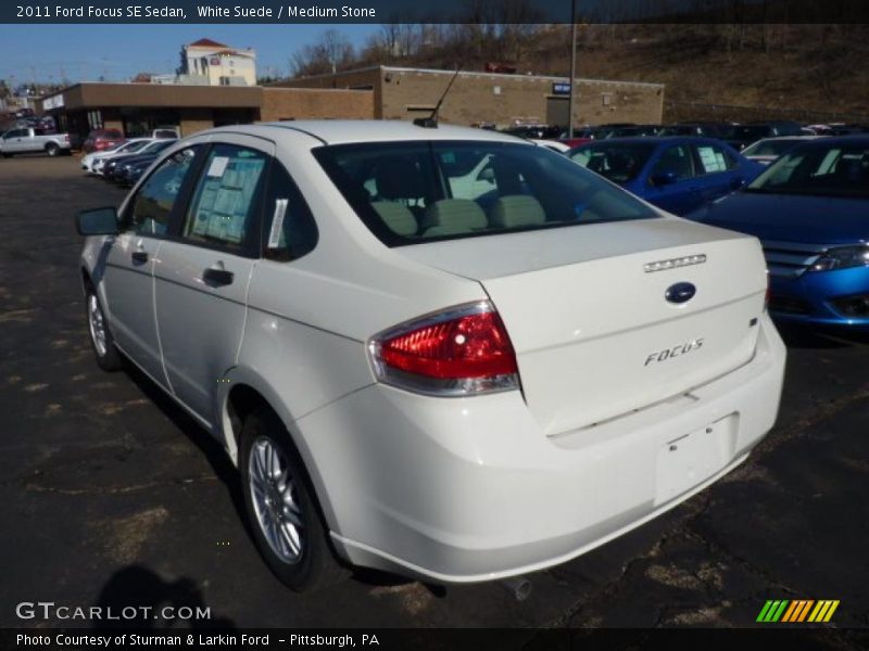 White Suede / Medium Stone 2011 Ford Focus SE Sedan