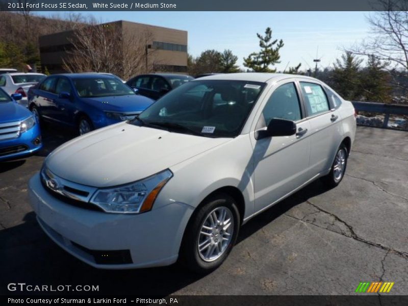 White Suede / Medium Stone 2011 Ford Focus SE Sedan