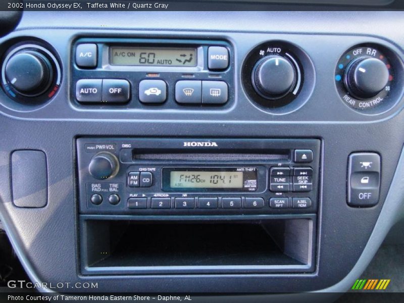 Controls of 2002 Odyssey EX