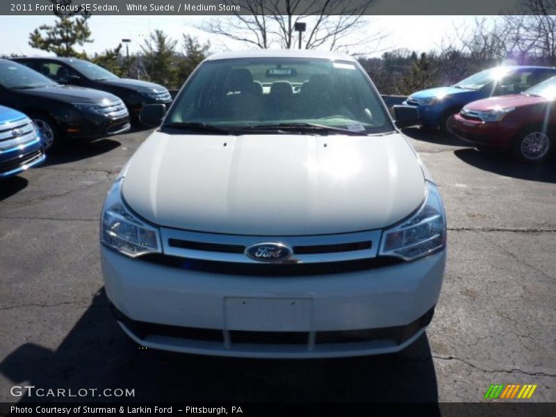 White Suede / Medium Stone 2011 Ford Focus SE Sedan