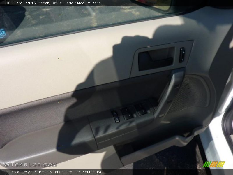 White Suede / Medium Stone 2011 Ford Focus SE Sedan