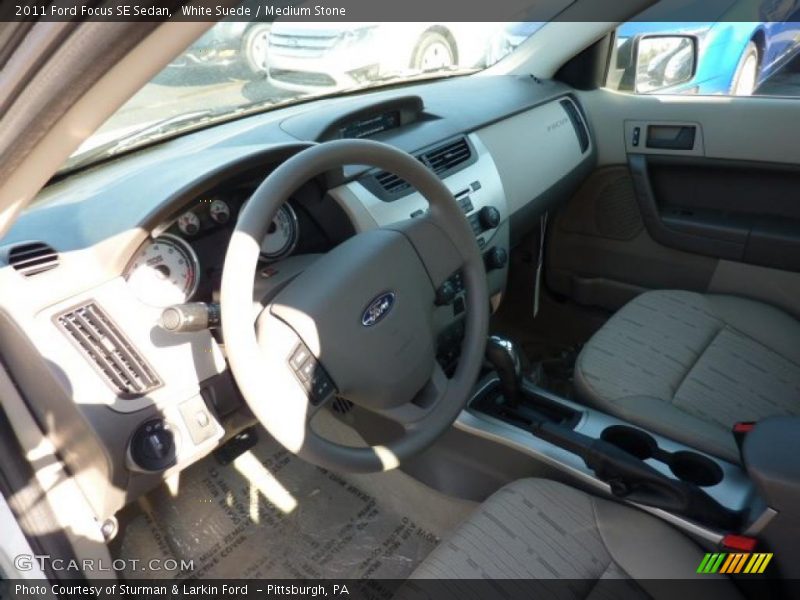 White Suede / Medium Stone 2011 Ford Focus SE Sedan