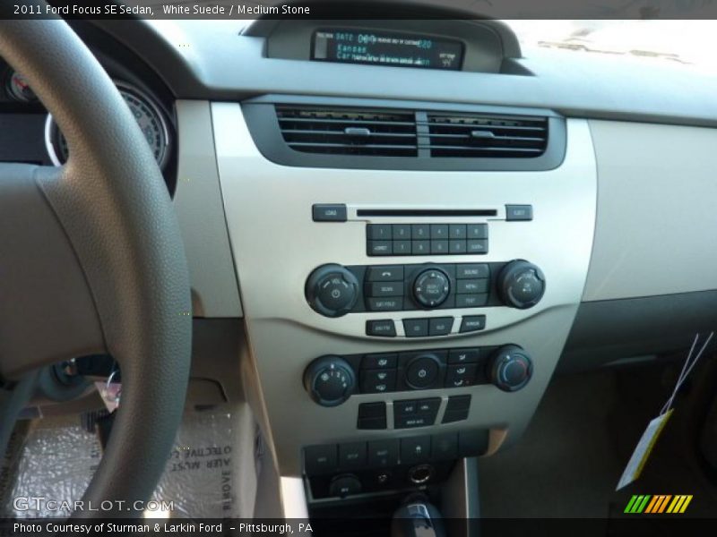 White Suede / Medium Stone 2011 Ford Focus SE Sedan