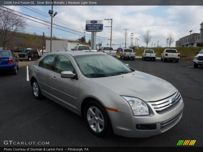 Silver Birch Metallic / Medium Light Stone 2008 Ford Fusion SE