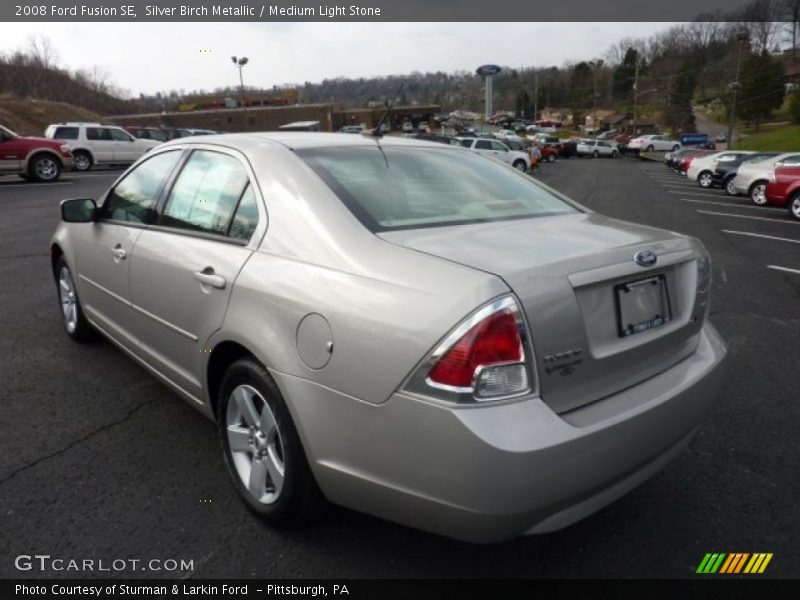 Silver Birch Metallic / Medium Light Stone 2008 Ford Fusion SE
