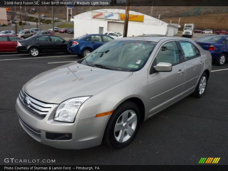 Silver Birch Metallic / Medium Light Stone 2008 Ford Fusion SE