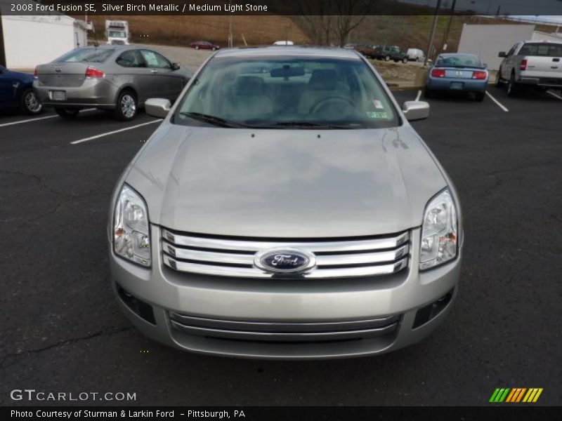 Silver Birch Metallic / Medium Light Stone 2008 Ford Fusion SE